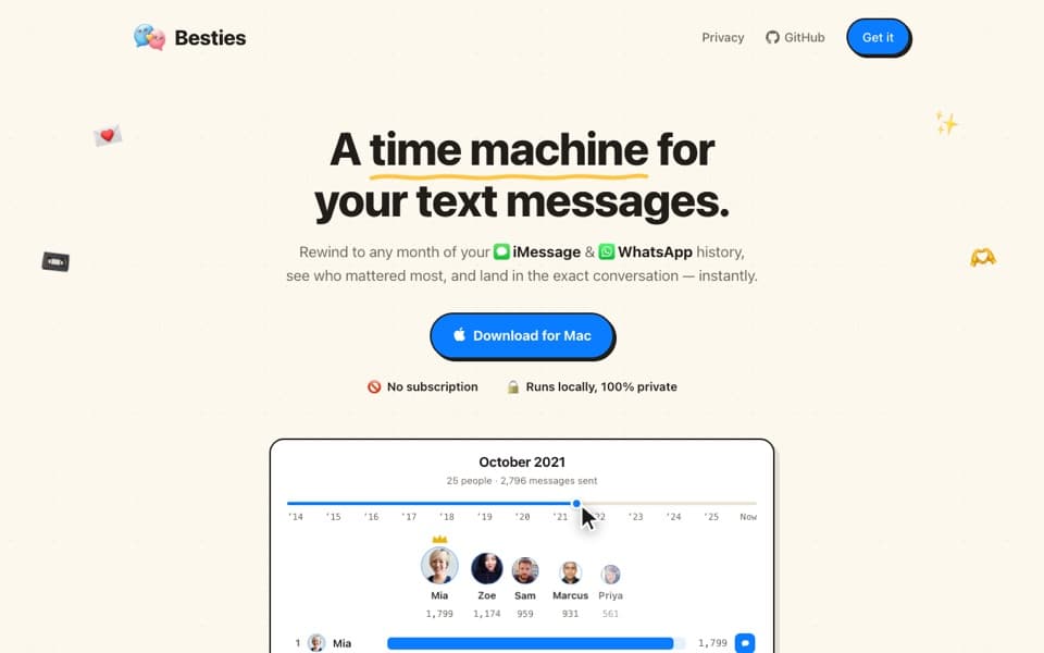Besties website