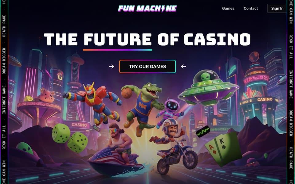 Fun Machine website